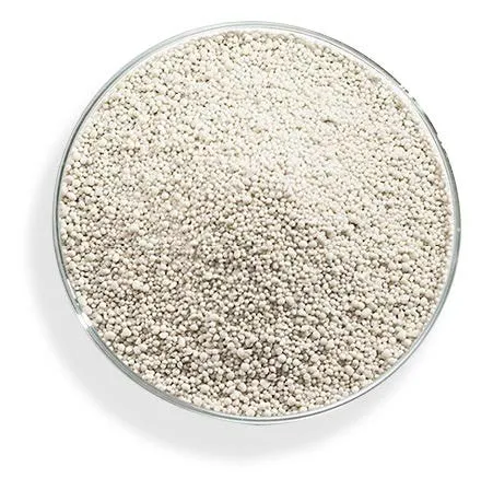 Close-up of Extover granulate in a glass container